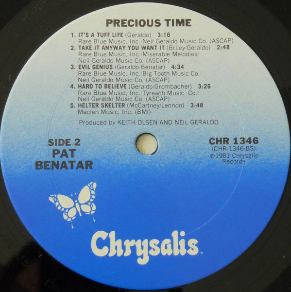 Pat Benatar - Precious Time (LP, Album, RE) (Very Good Plus (VG+)) - Image 4