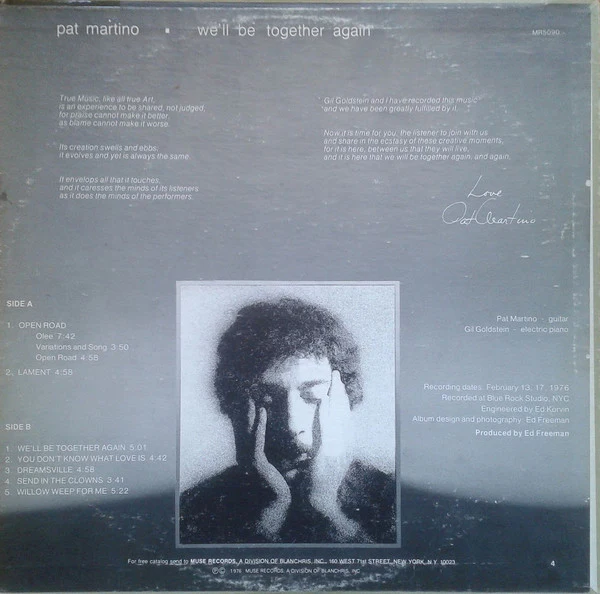 Pat Martino - We'll Be Together Again (LP, Album) (Very Good Plus (VG+)) - Image 2