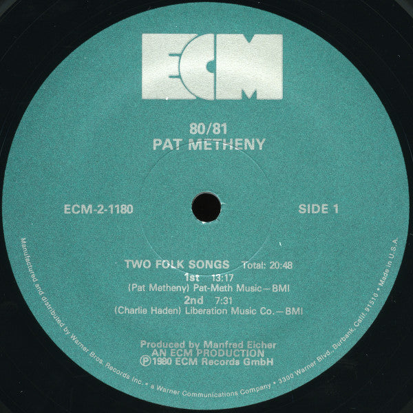 Pat Metheny, Charlie Haden, Jack DeJohnette, Dewey Redman, Michael Brecker - 80/81 (2xLP, Album, Gat) (Near Mint (NM or M-)) - Image 5