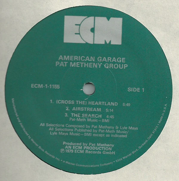 Pat Metheny Group - American Garage (LP, Album, Wak) (Very Good (VG)) - Image 3