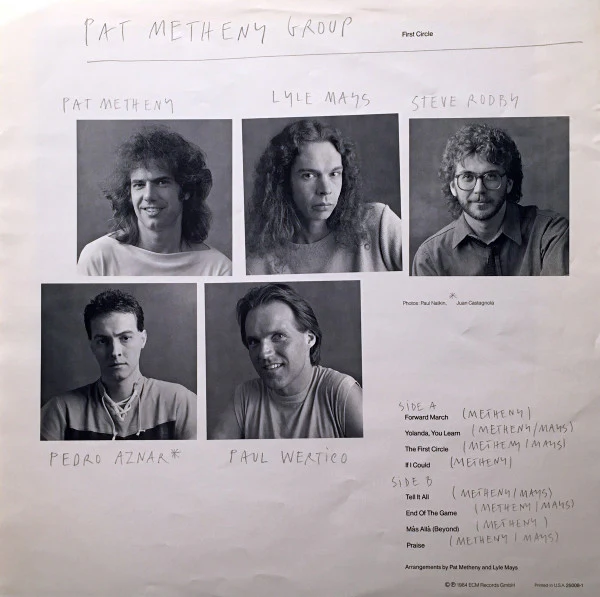 Pat Metheny Group - First Circle (LP, Album) (Very Good (VG)) - Image 5