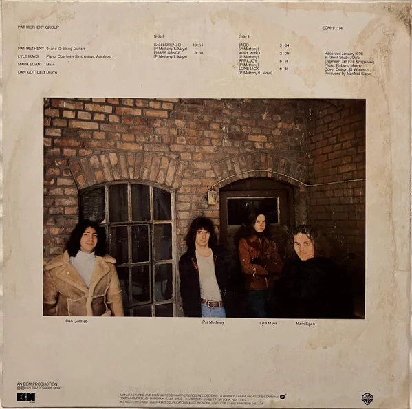 Pat Metheny Group - Pat Metheny Group (LP, Album) (Very Good Plus (VG+)) - Image 2