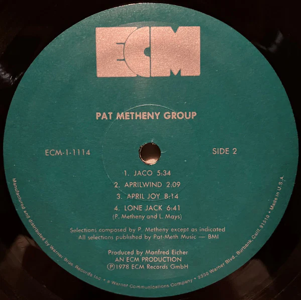 Pat Metheny Group - Pat Metheny Group (LP, Album) (Very Good Plus (VG+)) - Image 4