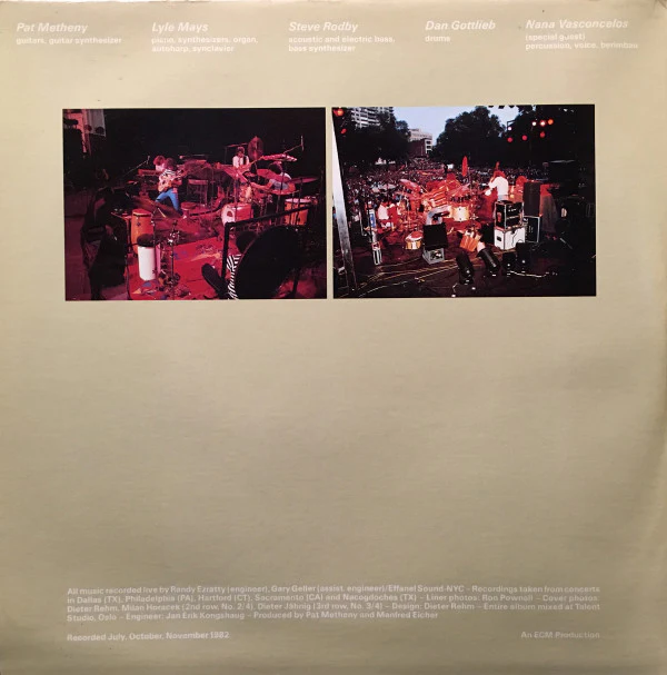 Pat Metheny Group - Travels (2xLP, Album, Wak) (Very Good (VG)) - Image 2