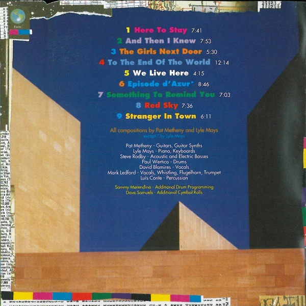 Pat Metheny Group - We Live Here (CD, Album) (Very Good Plus (VG+)) - Image 2