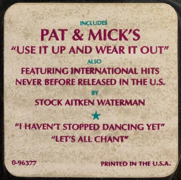 Pat & Mick - Use It Up And Wear It Out (12", Single) (Very Good Plus (VG+)) - Image 3