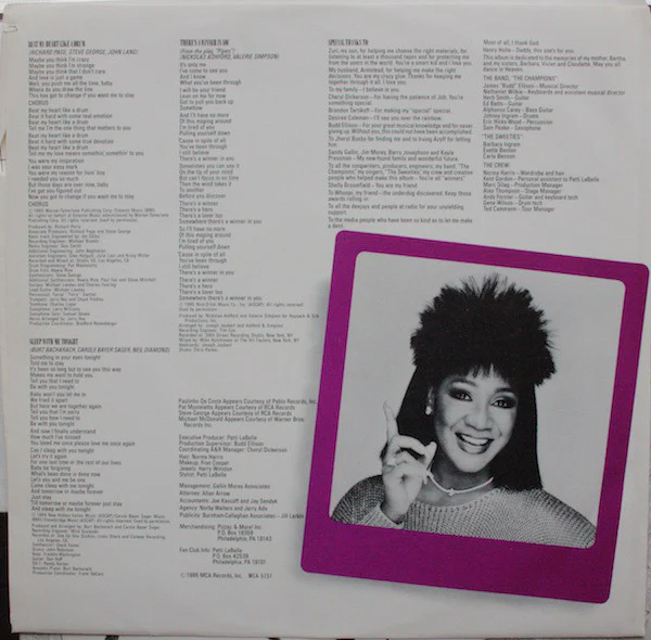 Patti LaBelle - Winner In You (LP, Album, Glo) (Very Good Plus (VG+)) - Image 5