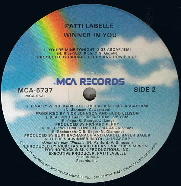 Patti LaBelle - Winner In You (LP, Album, Glo) (Very Good Plus (VG+)) - Image 4
