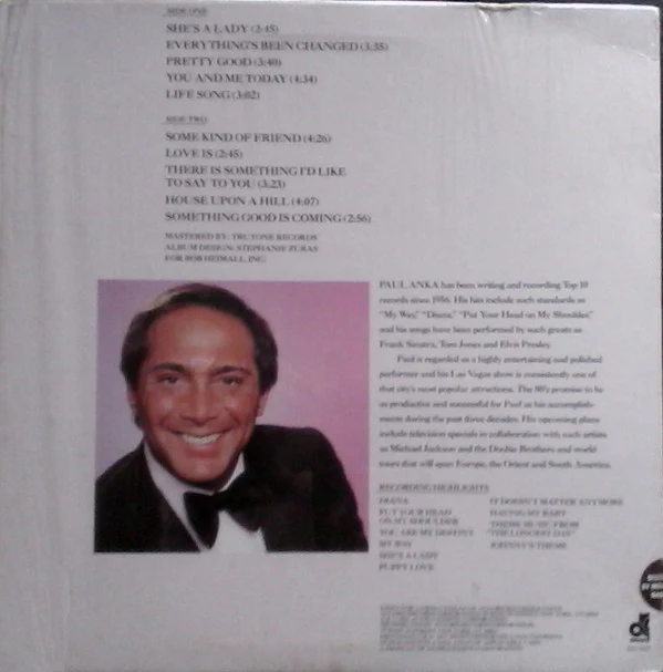 Paul Anka - She's A Lady (LP, Comp) (Near Mint (NM or M-)) - Image 2