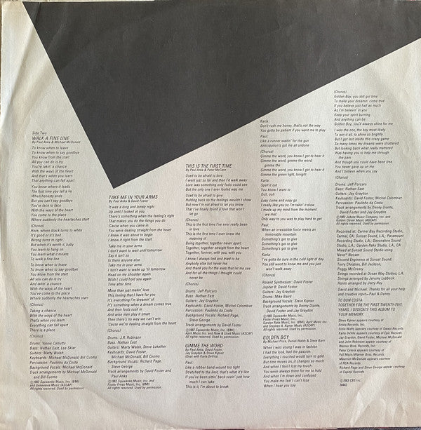 Paul Anka - Walk A Fine Line (LP, Album) (Very Good Plus (VG+)) - Image 4