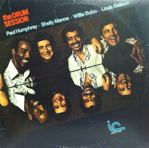 Paul Humphrey • Shelly Manne • Willie Bobo • Louis Bellson - The Drum Session (LP, Album) (Very Good Plus (VG+))