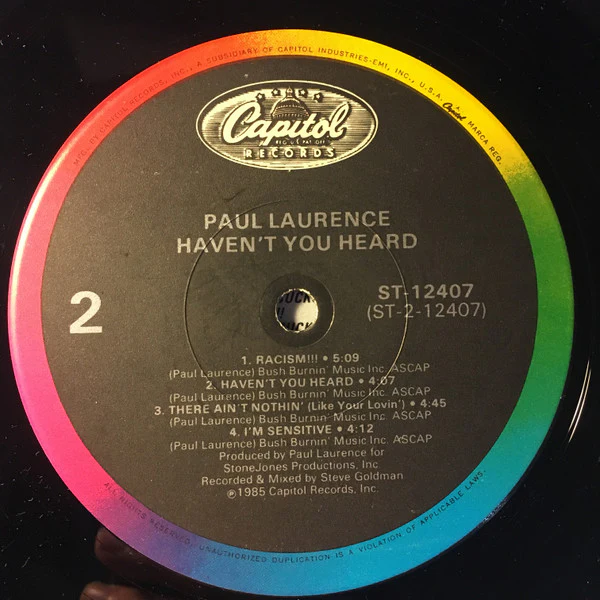 Paul Laurence - Haven't You Heard (LP, Album, Jac) (Very Good Plus (VG+)) - Image 4