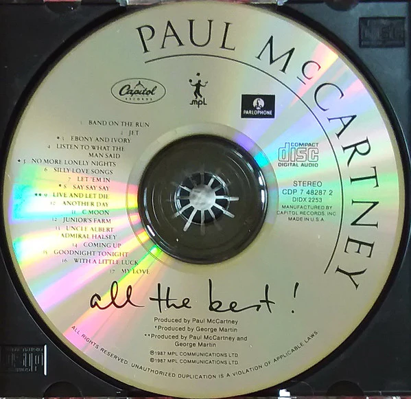 Paul McCartney - All The Best ! (CD, Comp, RE) (Very Good Plus (VG+)) - Image 3
