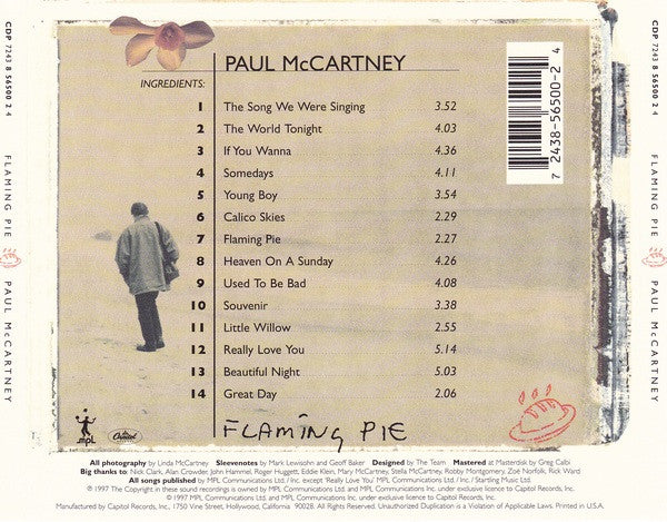 Paul McCartney - Flaming Pie (CD, Album) (Near Mint (NM or M-)) - Image 2