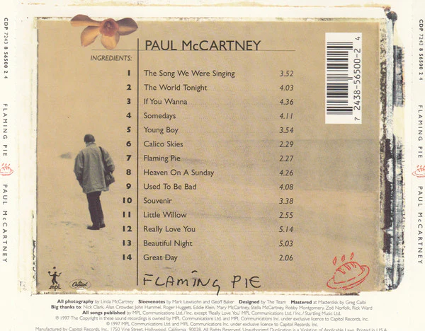 Paul McCartney - Flaming Pie (CD, Album) (Very Good Plus (VG+)) - Image 2