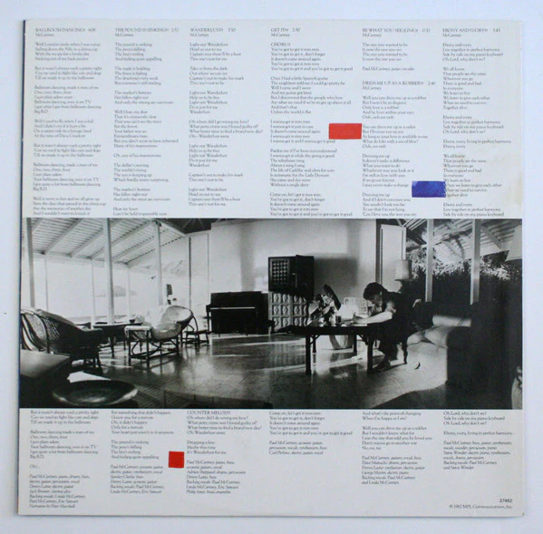Paul McCartney - Tug Of War (LP, Album, Car) (Good Plus (G+)) - Image 4