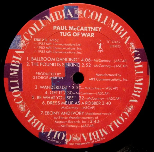 Paul McCartney - Tug Of War (LP, Album, Ter) (Very Good Plus (VG+)) - Image 4
