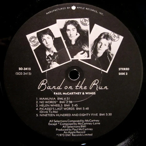 Wings - Band On The Run (LP, Album, Los) (Very Good Plus (VG+)) - Image 4
