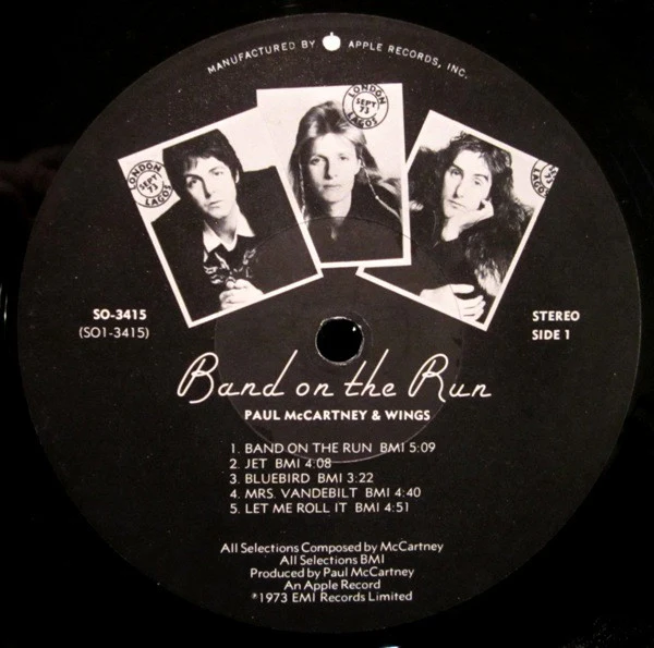 Wings - Band On The Run (LP, Album, Los) (Very Good Plus (VG+)) - Image 3