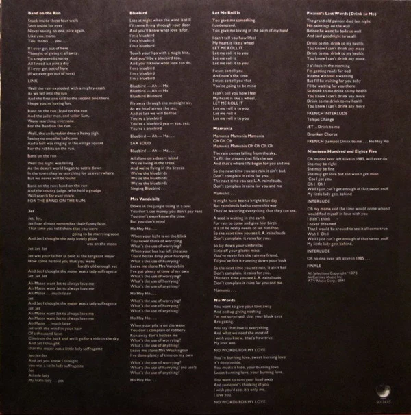 Wings - Band On The Run (LP, Album, Los) (Very Good Plus (VG+)) - Image 5