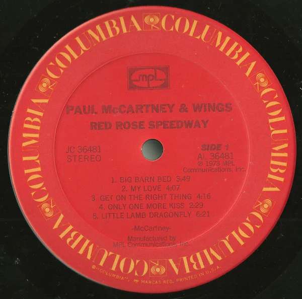 Wings - Red Rose Speedway (LP, Album, RE, Ter) (Very Good Plus (VG+)) - Image 4