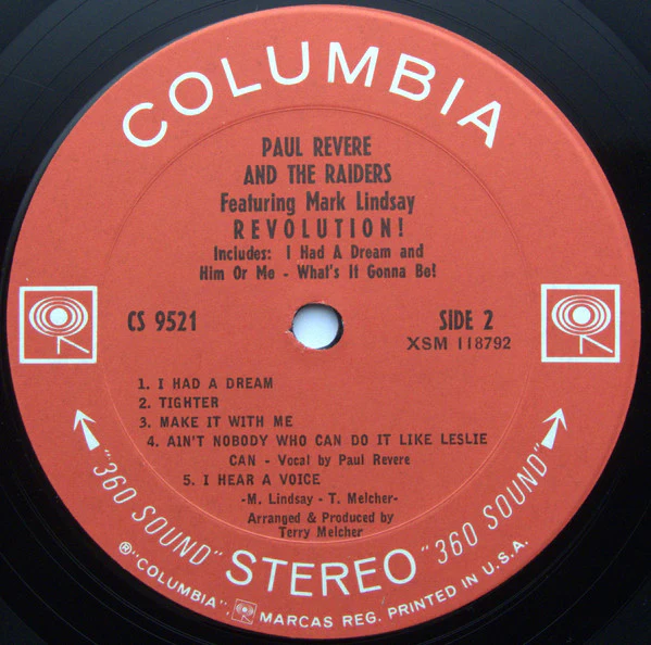 Paul Revere & The Raiders Featuring Mark Lindsay - Revolution! (LP, Album, Pit) (Very Good Plus (VG+)) - Image 5