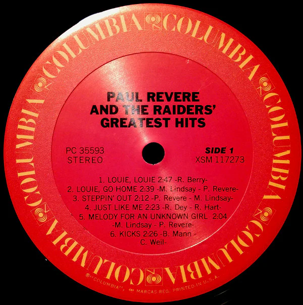 Paul Revere & The Raiders - Greatest Hits (LP, Comp, RE) (Very Good Plus (VG+)) - Image 3