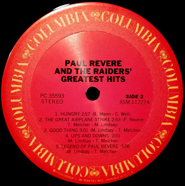 Paul Revere & The Raiders - Greatest Hits (LP, Comp, RE) (Very Good Plus (VG+)) - Image 4