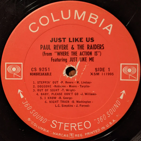 Paul Revere & The Raiders - Just Like Us (LP, Album, Pit) (Very Good Plus (VG+)) - Image 3