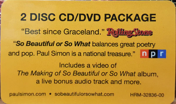 Paul Simon - So Beautiful Or So What (CD, Album + DVD-V + Del) (Near Mint (NM or M-)) - Image 4