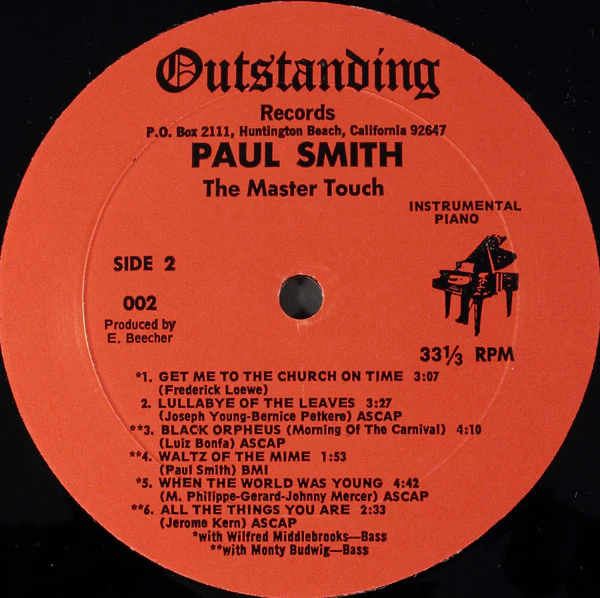 Paul Smith - The Master Touch (LP) (Very Good Plus (VG+)) - Image 4