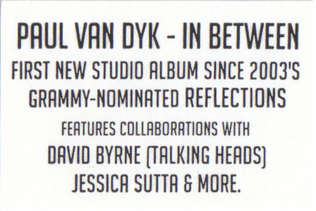 Paul van Dyk - In Between (CD, Album, Mixed) (Very Good Plus (VG+)) - Image 5