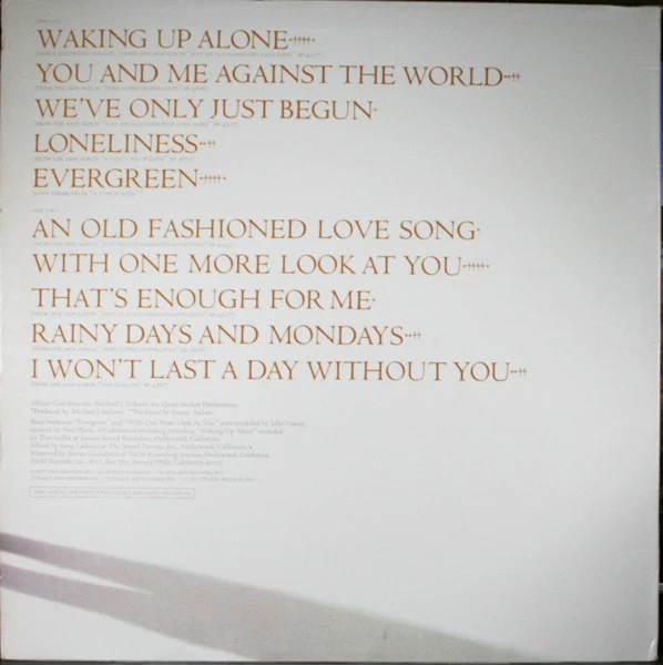 Paul Williams  - Classics (LP, Comp) (Near Mint (NM or M-)) - Image 2