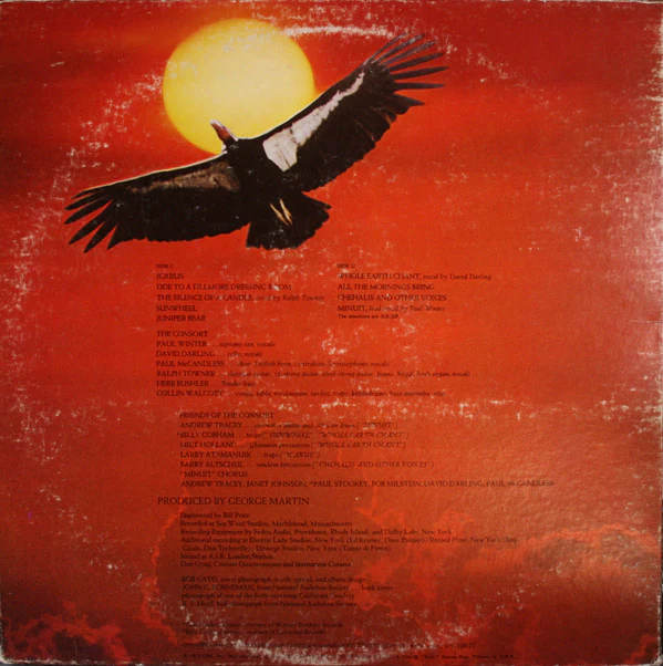 Paul Winter / The Winter Consort - Icarus (LP, Album, RP, Ter) (Very Good Plus (VG+)) - Image 3