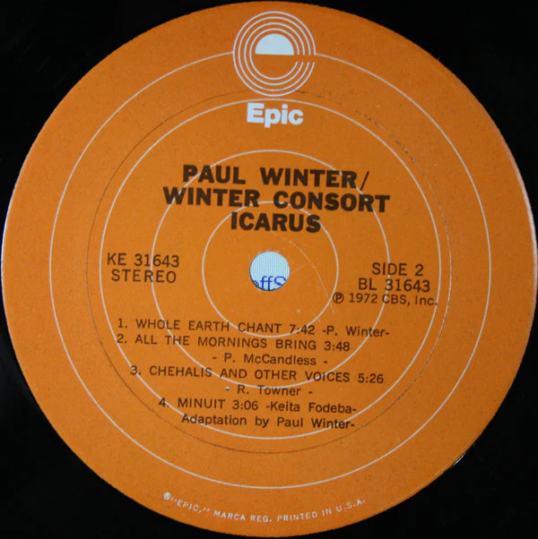 Paul Winter / The Winter Consort - Icarus (LP, Album, RP, Ter) (Very Good Plus (VG+)) - Image 5