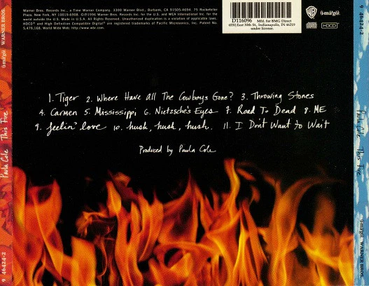 Paula Cole - This Fire (HDCD, Album, Club) (Near Mint (NM or M-)) - Image 2