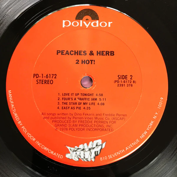 Peaches & Herb - 2 Hot! (LP, Album, Pit) (Very Good Plus (VG+)) - Image 4