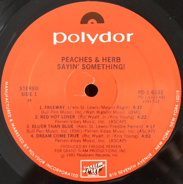 Peaches & Herb - Sayin' Something! (LP, Album) (Very Good (VG)) - Image 2