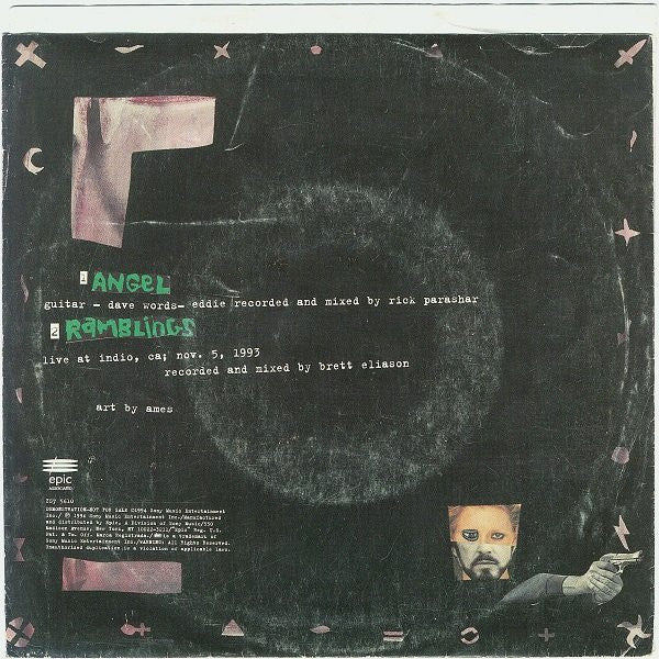 Pearl Jam - Angel (7", Single, Ltd, Promo) (Very Good Plus (VG+)) - Image 2