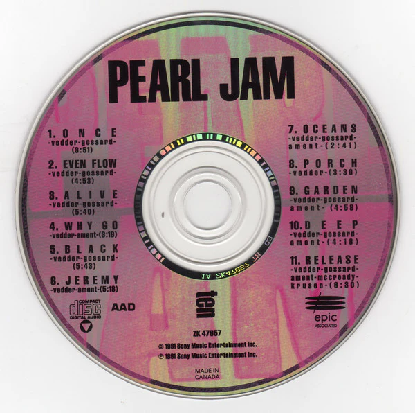Pearl Jam - Ten (CD, Album, RE) (Very Good Plus (VG+)) - Image 3