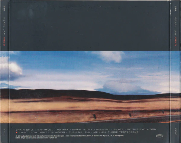 Pearl Jam - Yield (CD, Album, Tri) (Very Good Plus (VG+)) - Image 2