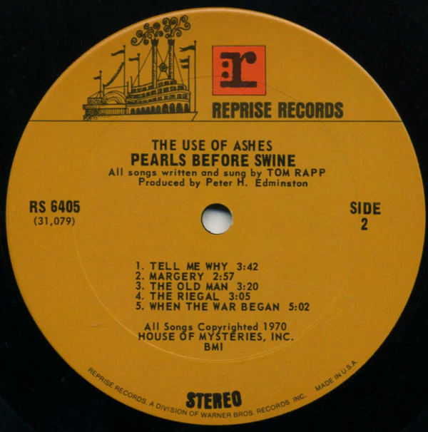 Pearls Before Swine - The Use Of Ashes (LP, Album) (Good Plus (G+)) - Image 4