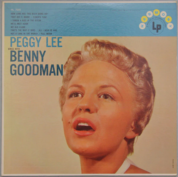 Peggy Lee And Benny Goodman - Peggy Lee Sings With Benny Goodman (LP, Comp, Mono) (Very Good (VG))