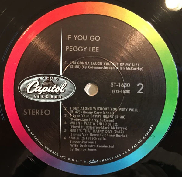 Peggy Lee , Orchestra arranged and conducted by Quincy Jones - If You Go (LP) (Very Good Plus (VG+)) - Image 5