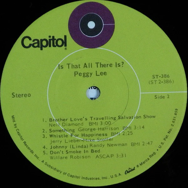 Peggy Lee - Is That All There Is? (LP, Album) (Very Good (VG)) - Image 4