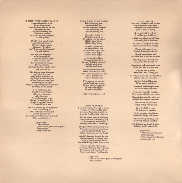 Pentangle - Cruel Sister (LP, Album, Gat) (Very Good Plus (VG+)) - Image 2