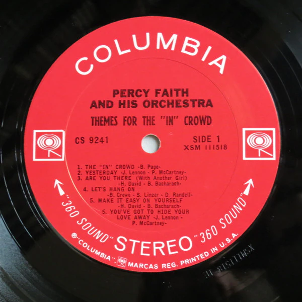 Percy Faith & His Orchestra - Themes For The "In" Crowd (LP, Album) (Very Good Plus (VG+)) - Image 3