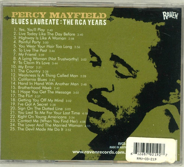Percy Mayfield - Blues Laureate : The RCA Years (CD, Comp) (Near Mint (NM or M-)) - Image 3