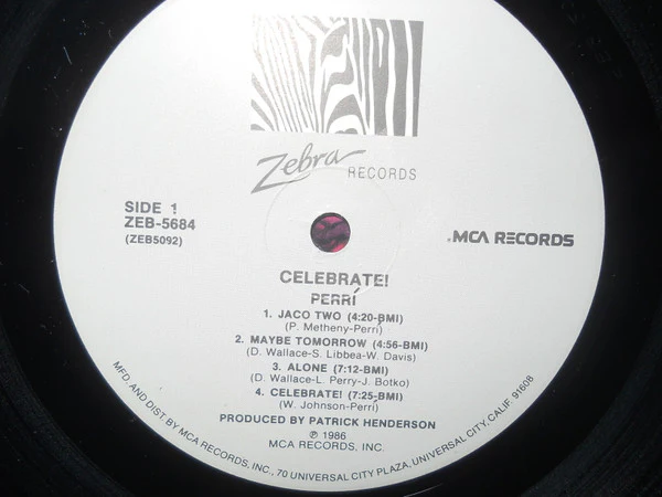 Perri - Celebrate (LP, Album) (Very Good Plus (VG+)) - Image 5