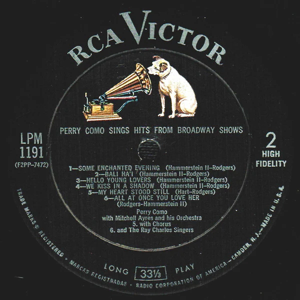 Perry Como - Perry Como Sings Hits From Broadway Shows (LP, Album) (Very Good (VG)) - Image 4